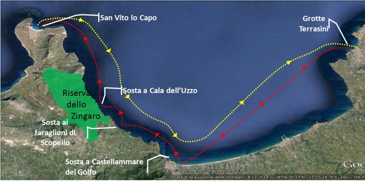 Grotte di Terrasini - Castellammare del Golfo - Scopello -  Zingaro